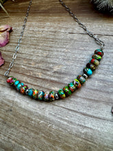 Load image into Gallery viewer, 16.5 inch chain choker and Verascite sea sediment and sterling silver