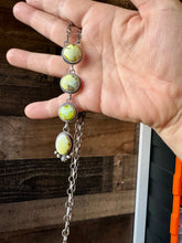 Load image into Gallery viewer, 4 Stones Palomino turquoise necklace lariat  II