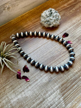 Load image into Gallery viewer, 14 mm sterling silver pearls necklace