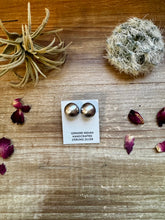 Load image into Gallery viewer, 15 mm Sterling silver pearls stud earrings