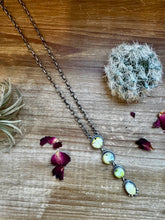 Load image into Gallery viewer, 4 Stones Palomino turquoise necklace lariat  II