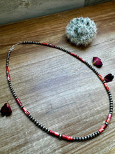 Load image into Gallery viewer, 20 inch - NFR collection - sterling silver and red spiny