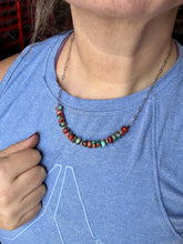 Load image into Gallery viewer, 16.5 inch chain choker and Verascite sea sediment and sterling silver