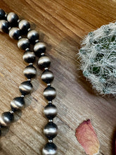 Load image into Gallery viewer, 43 inch Necklace - 12 mm &amp; 4 mm Sterling Silver Pearls