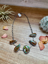 Load image into Gallery viewer, 17 inch Royston Turquoise Choker / Necklace &amp; Sterling Silver