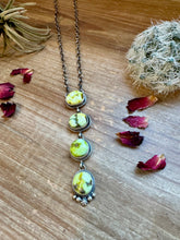 Load image into Gallery viewer, 4 Stones Palomino turquoise necklace lariat