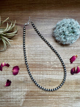 Load image into Gallery viewer, 6 mm Sterling Silver Pearls necklace