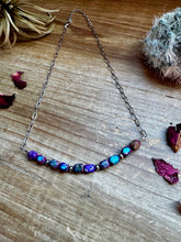 Load image into Gallery viewer, 15.5 inch chain choker and Verascite sea sediment and sterling silver