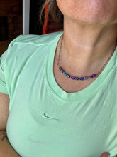 Load image into Gallery viewer, 15.5 inch chain choker and Verascite sea sediment and sterling silver