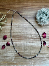 Load image into Gallery viewer, 20 inch - NFR collection - sterling silver and purple spiny
