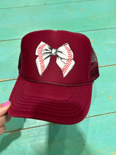 Load image into Gallery viewer, Baseball Bow Trucker Hat