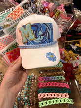 Load image into Gallery viewer, Blue Swirl Pattern Trucker Hat