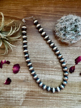 Load image into Gallery viewer, 12 mm sterling silver pearls necklace