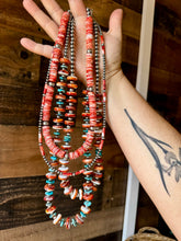 Load image into Gallery viewer, 20 inch - NFR collection - sterling silver and red spiny