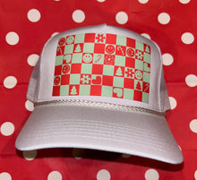 Load image into Gallery viewer, Christmas Checker Pattern Trucker Hat