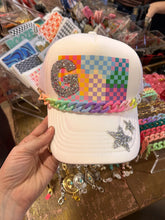 Load image into Gallery viewer, Colorful Checkerboard Pattern Trucker Hat