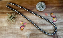 Load image into Gallery viewer, 35 inch necklace - 14 mm &amp; 10 mm saucer Sterling Silver Pearls