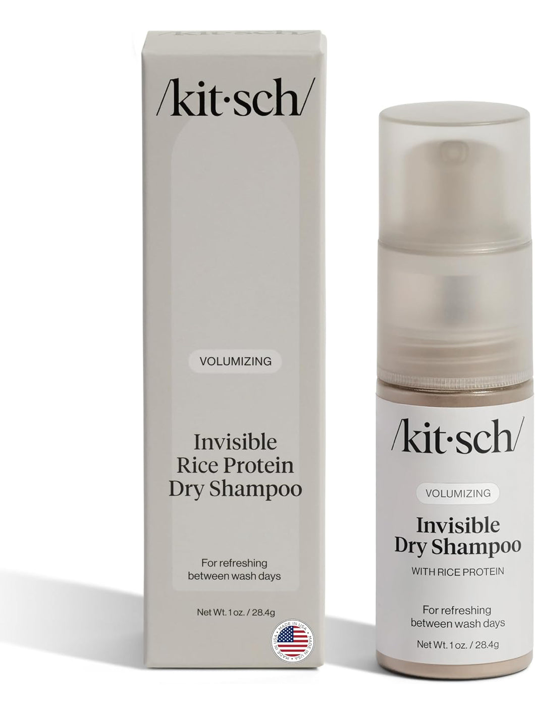 Volumizing Rice Protein Dry Shampoo - Invisible 1 oz
