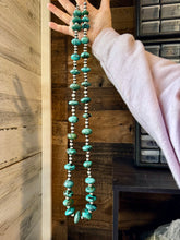 Load image into Gallery viewer, 43 inch - One of a kind - Sterling silver &amp; turquoise