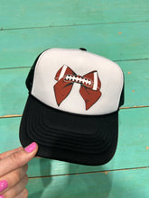 Load image into Gallery viewer, Football Bow Trucker Hat