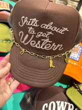 Load image into Gallery viewer, Gold Western Charmed Trucker Chain
