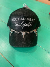 Load image into Gallery viewer, Had me at Tailgate Glitter Cap
