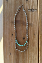 Load image into Gallery viewer, Turquoise Pearl Necklace