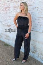 Load image into Gallery viewer, Black Betty Velvet Jumpsuit