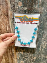 Load image into Gallery viewer, Turquoise Cross Trucker Hat Chain