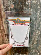 Load image into Gallery viewer, Silver Cowboy Boot Trucker Hat Chain