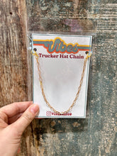 Load image into Gallery viewer, Small Paperclip Trucker Hat Chain
