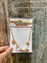 Load image into Gallery viewer, Gold Western Charmed Trucker Chain