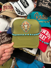 Load image into Gallery viewer, Turquoise Trucker Hat Chain