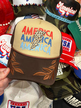 Load image into Gallery viewer, America Leopard Bolt Trucker