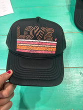 Load image into Gallery viewer, Love Striped Trucker