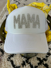 Load image into Gallery viewer, MAMA Rhinestone Trucker Hat