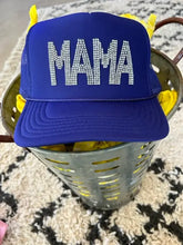 Load image into Gallery viewer, MAMA Rhinestone Trucker Hat