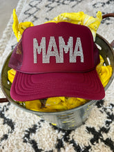 Load image into Gallery viewer, MAMA Rhinestone Trucker Hat