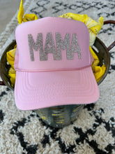 Load image into Gallery viewer, MAMA Rhinestone Trucker Hat