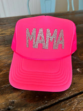 Load image into Gallery viewer, MAMA Rhinestone Trucker Hat