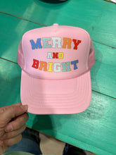 Load image into Gallery viewer, Merry &amp; Bright Christmas Trucker