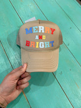 Load image into Gallery viewer, Merry &amp; Bright Christmas Trucker