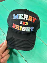 Load image into Gallery viewer, Merry &amp; Bright Christmas Trucker