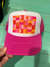 Load image into Gallery viewer, Pink Abstract Pattern Trucker