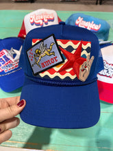 Load image into Gallery viewer, Retro Amor Red, White, &amp; Blue Trucker