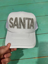 Load image into Gallery viewer, Rhinestone SANTA Trucker