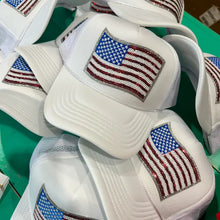 Load image into Gallery viewer, Sequin Flag Trucker