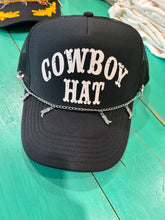 Load image into Gallery viewer, Silver Cowboy Boot Trucker Hat Chain
