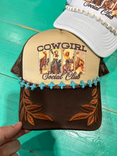 Load image into Gallery viewer, Turquoise Cross Trucker Hat Chain