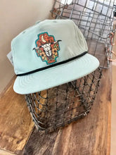 Load image into Gallery viewer, Turquoise Skull Trucker